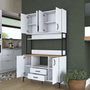 Hanah Home Gabinete Multipropósito Blanco y Nuez JE169 - 3260